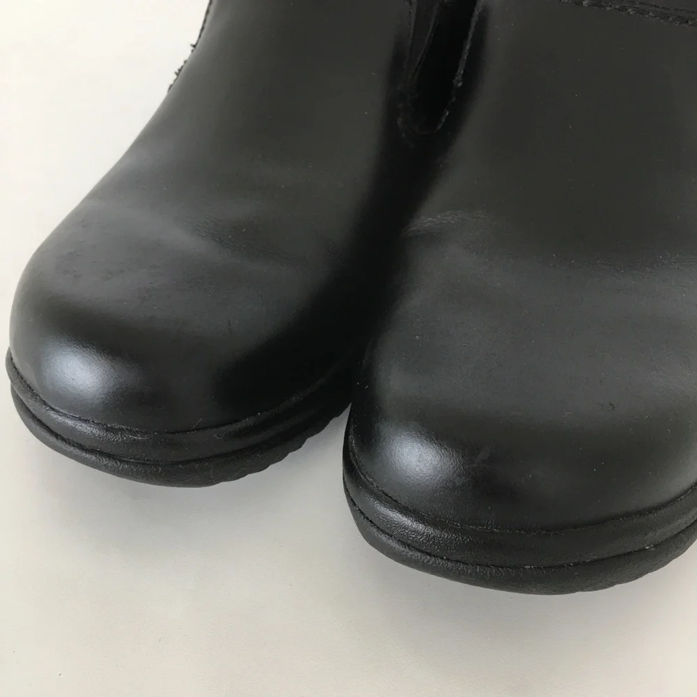 DANSKO Wynn Leather Clog Slip On Non Slip Black Men's Shoes U.S. 9.5-10 EU 43